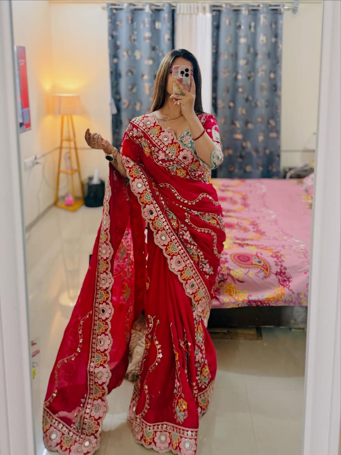 Stiched Blouse Noorjhan Saree - Threads by Deepika