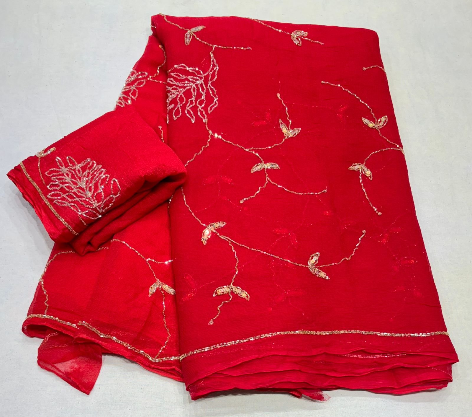 Crimson Grace Saree - Threads by Deepika